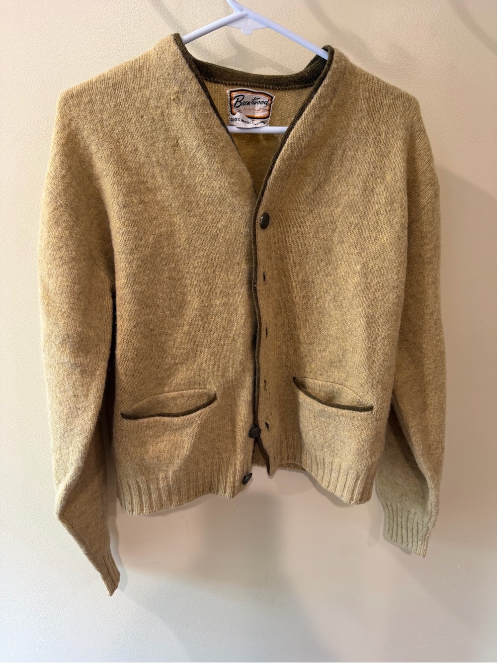 Vintage 1960 Wool Blend Cardigan Sweater